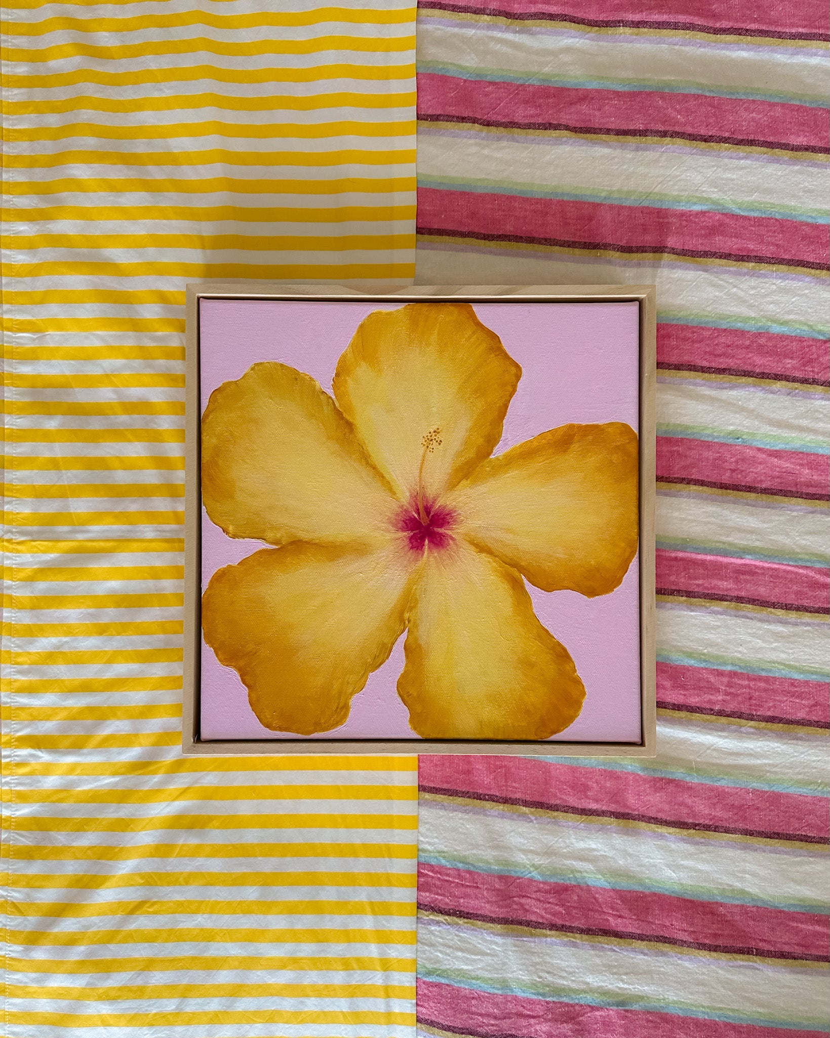 Hibiscus Yellow & Pink Original