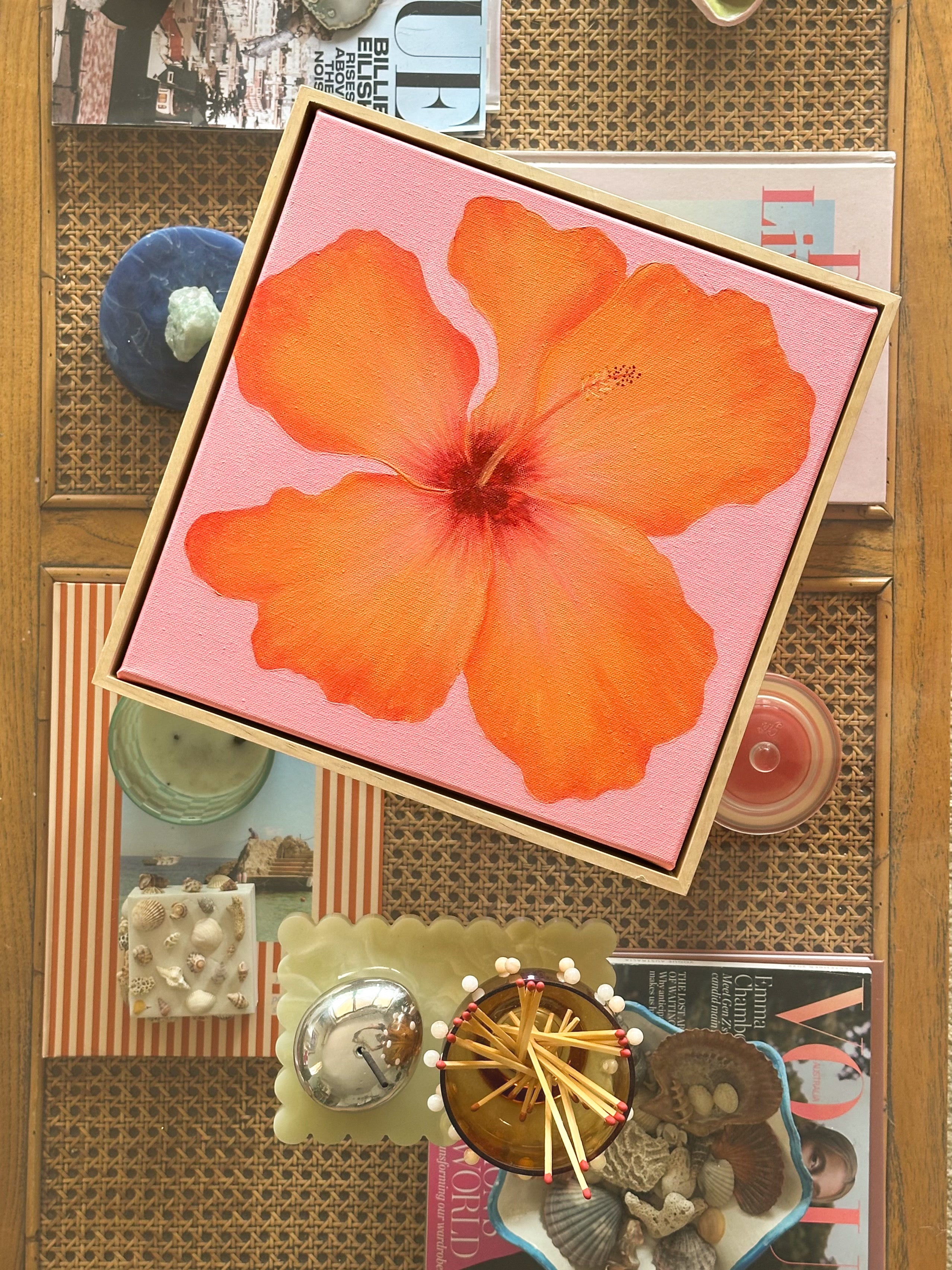 Hibiscus Orange & Pink Original