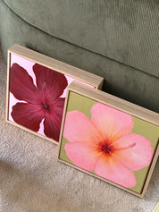 Hibiscus Pink & Green Original