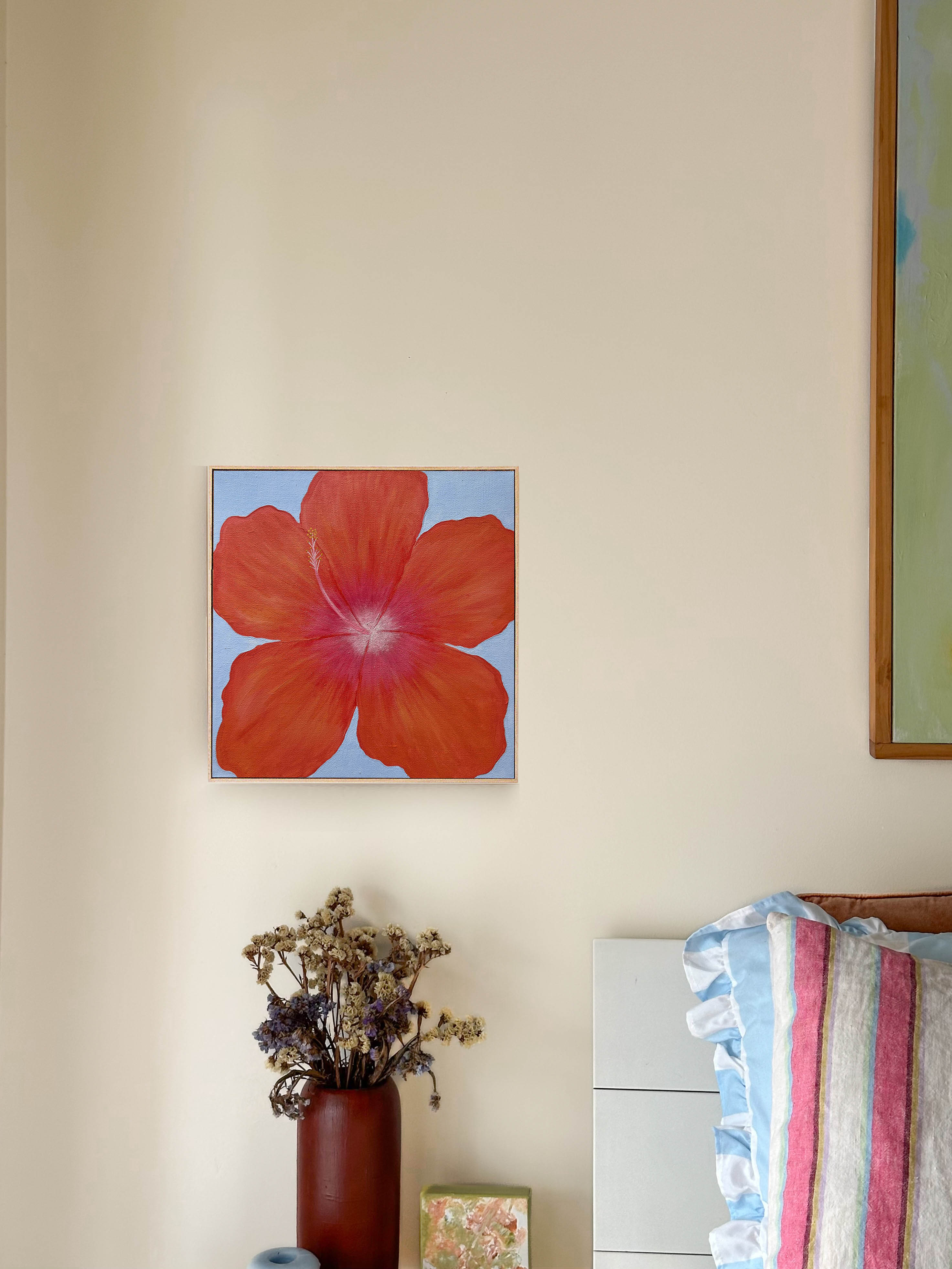 Hibiscus Orange & Blue Original