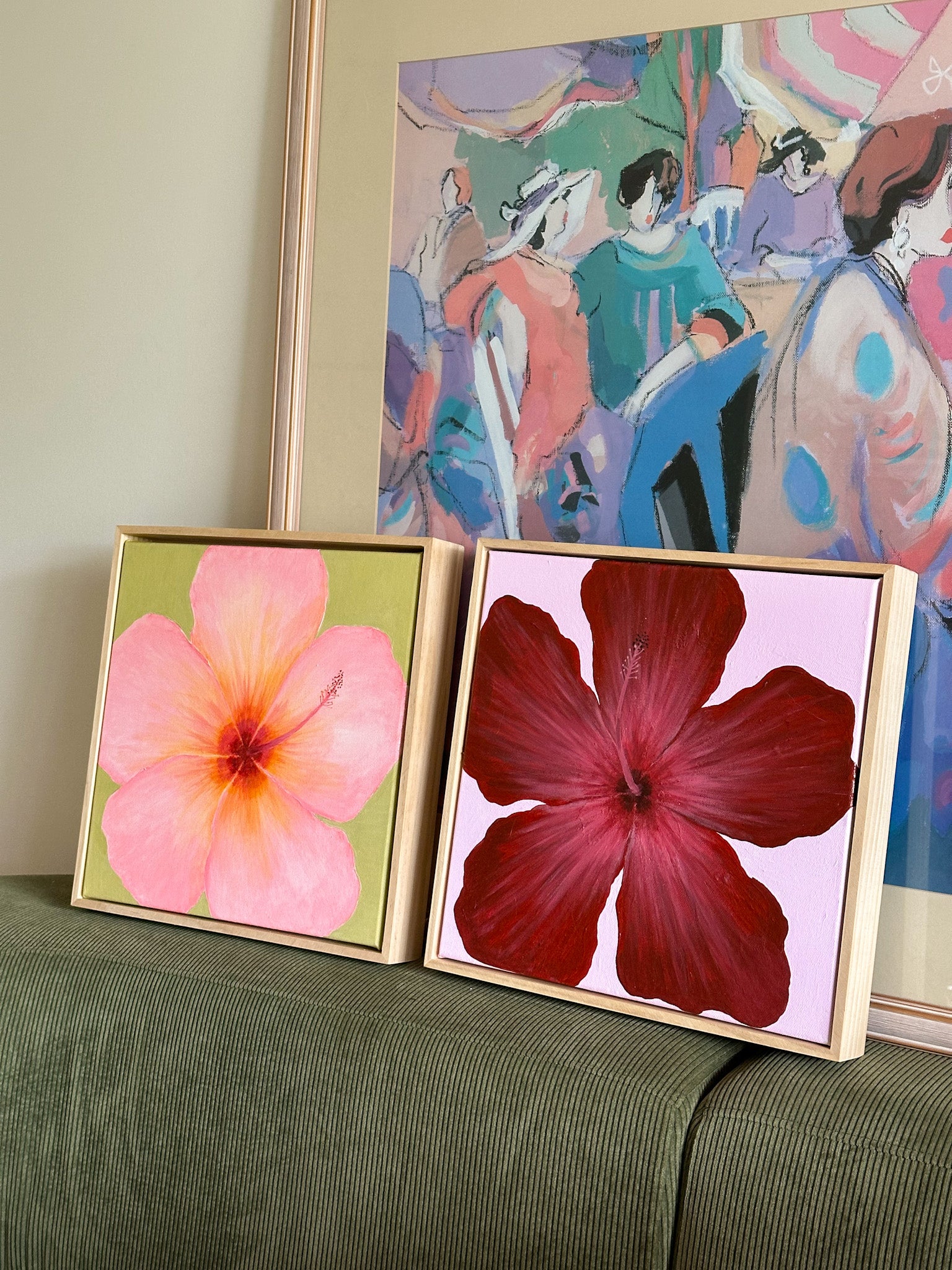 Hibiscus Burgundy & Pink Original