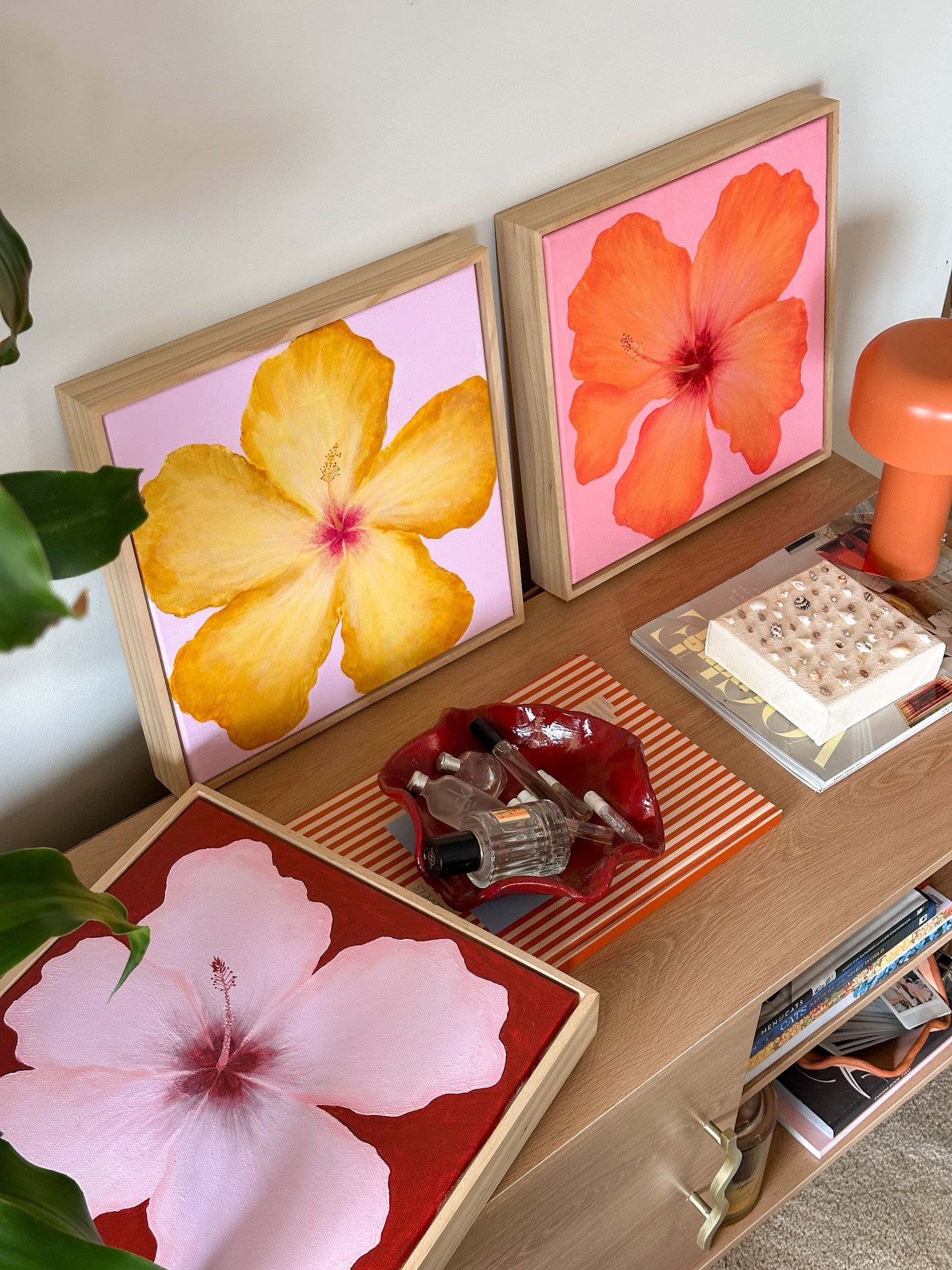 Hibiscus Orange & Pink Original