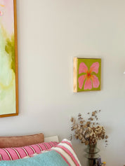 Hibiscus Pink & Green 2 Original