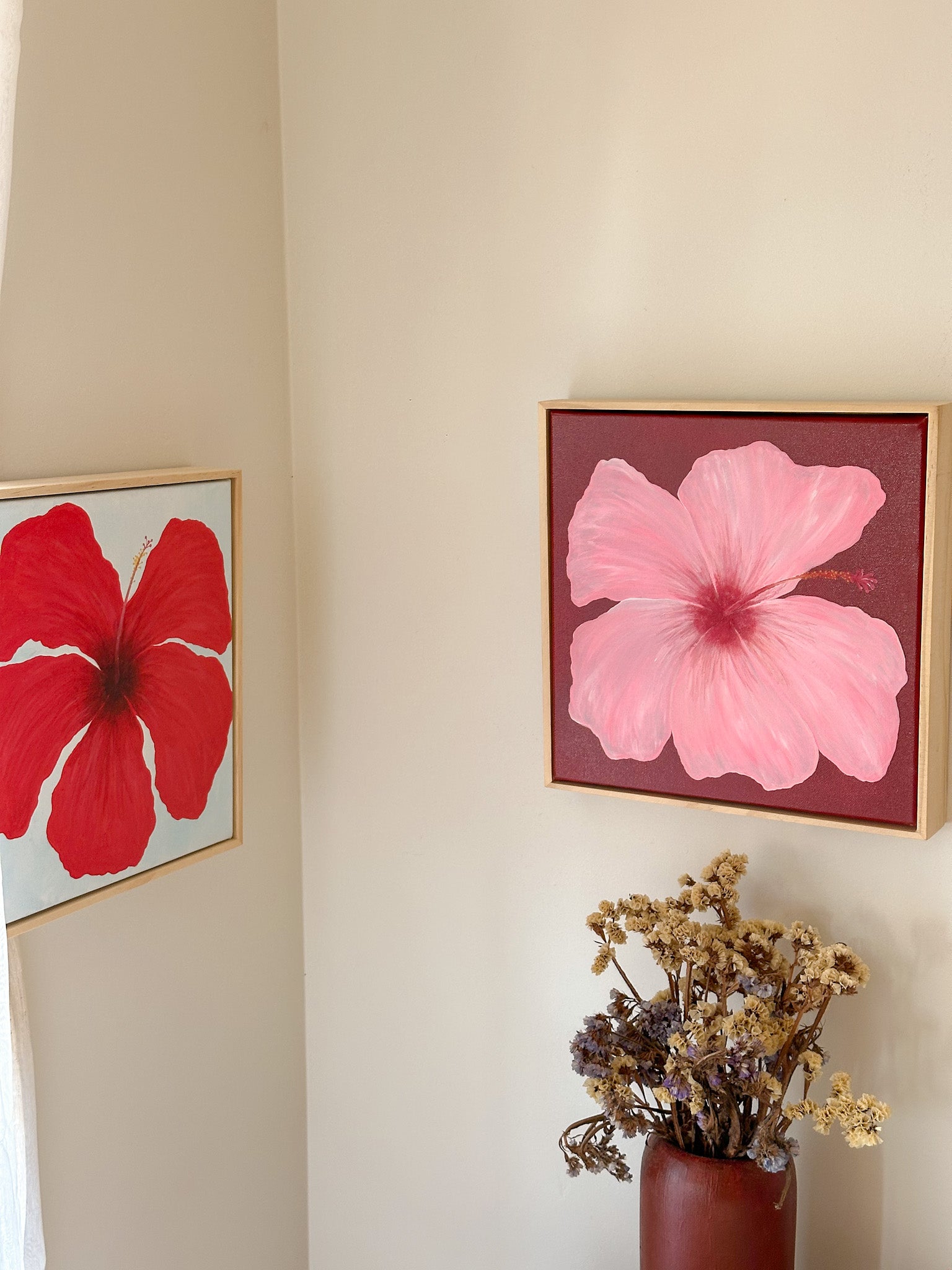 Hibiscus Pink & Maroon 2 Original