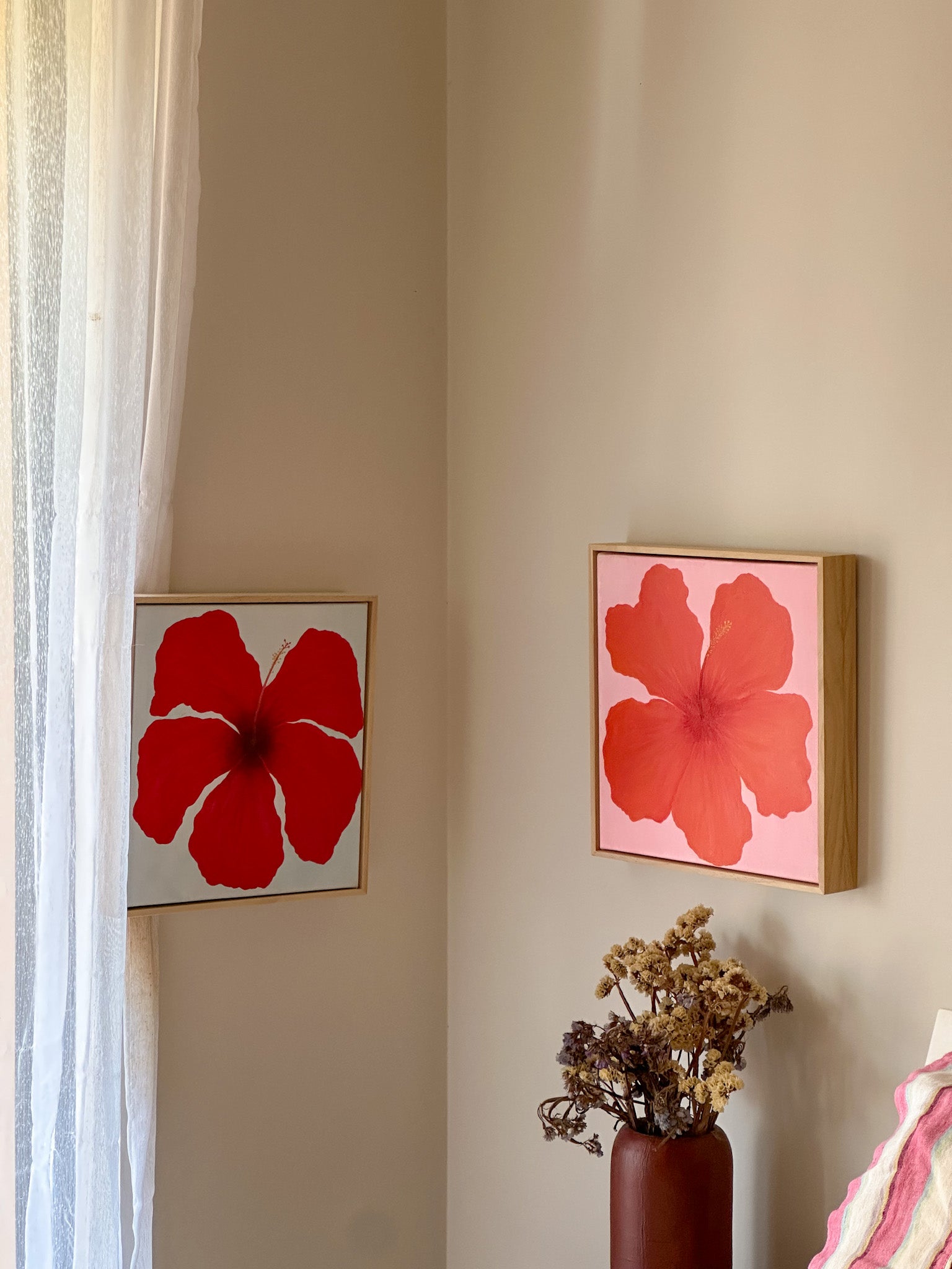 Hibiscus Orange & Pink 2 Original