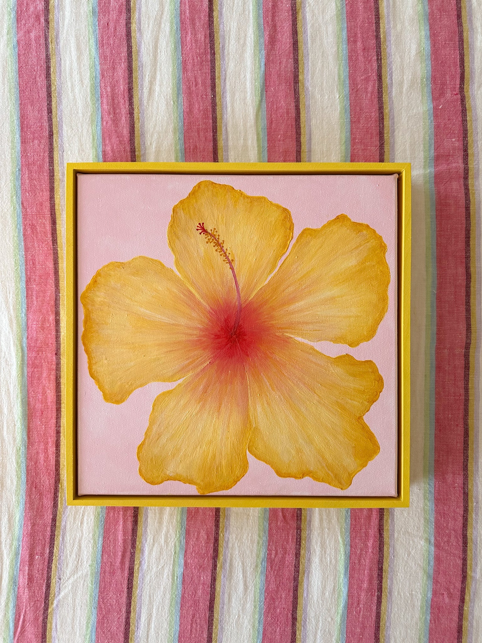 Hibiscus Yellow & Pink 2 Original