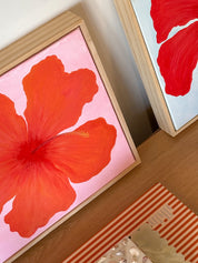 Hibiscus Orange & Pink 2 Original